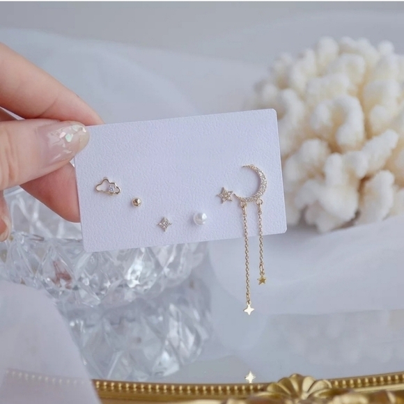 🍒 925 Skies Earrings Set (6 piece) - Picture 6 of 6